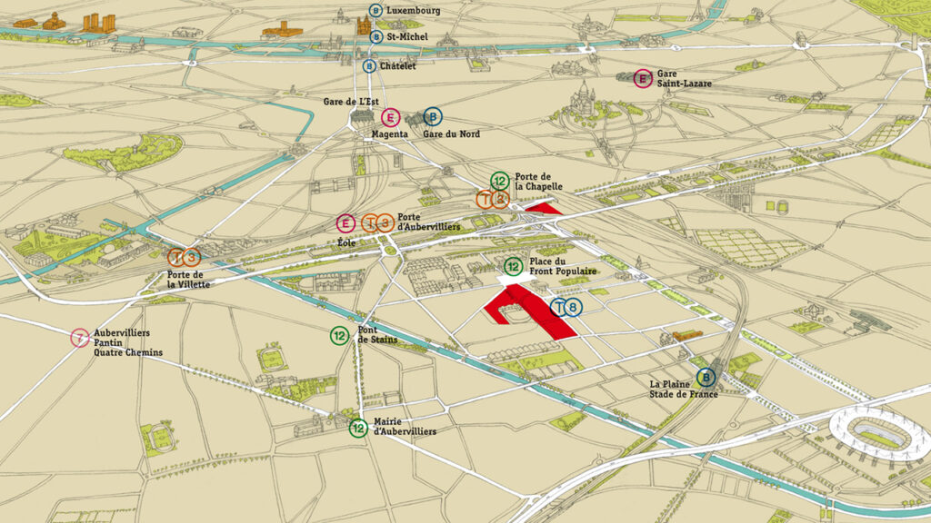 3D situation map of Campus Condorcet